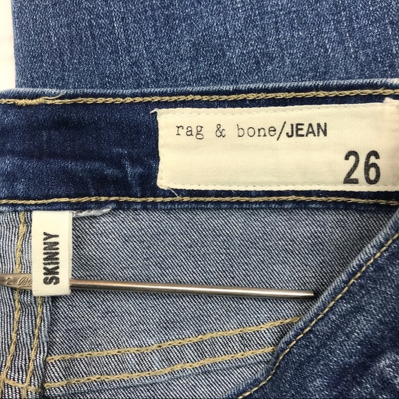 rag & bone high rise skinny jeans step hem EUC - Picture 12 of 14